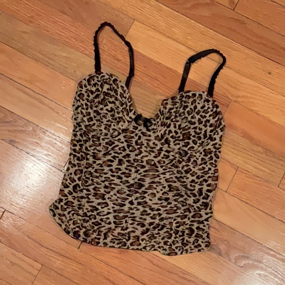 Cheetah print tank top